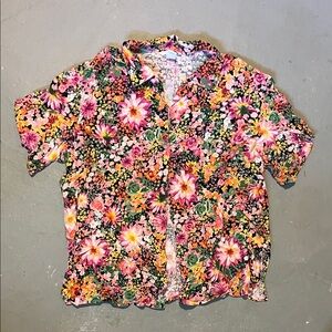 H&M Floral Button Down Shirt - Multicolor